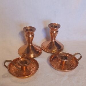 Copper Craft Guild Tapered Candle Holder Vintage Copper Candle Holders